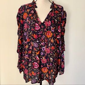 Jessica Simpson Ruffled Cold Shoulder Top 2X NWT